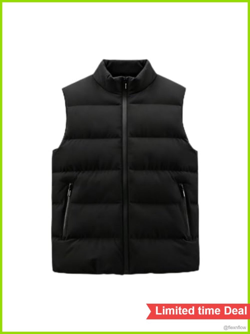 Lightweight Down Vest, Unisex Sleeveless Puffer Jacket for Hiking